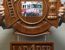 Retirement plaque & roster board