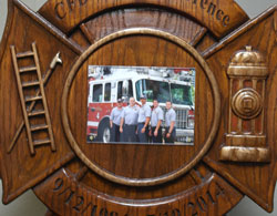 Retirement plaque & roster board